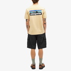 Patagonia Men's P-6 Logo Responsibili-T-Shirt in Beeswax Tan