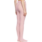 Marine Serre Pink Plumetis Mesh Tights