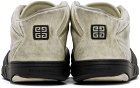 Givenchy Beige & Black Skate Nubuck Sneakers