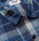 YMC - Checked Cotton-Twill Overshirt - Blue