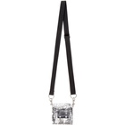 GCDS Black and Transparent Printed Cube Bag