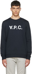 A.P.C. Navy Cotton Sweatshirt