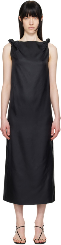 Photo: Loulou Studio Black Moun Midi Dress
