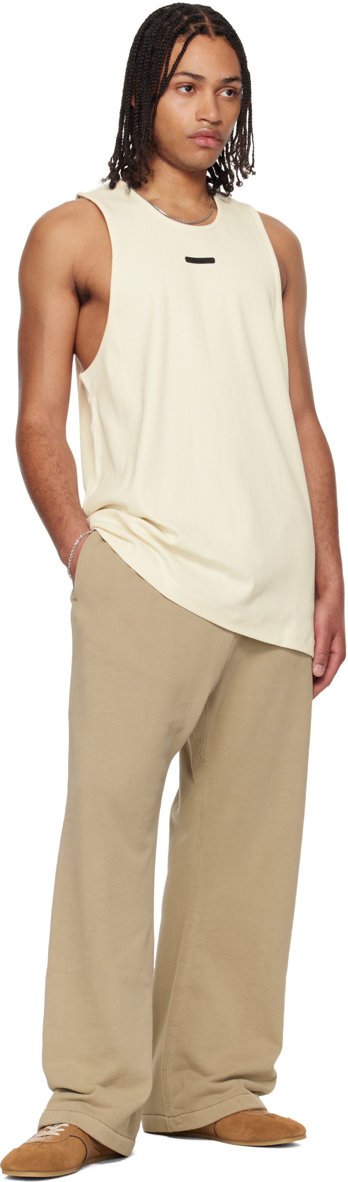 Fear of God ESSENTIALS Off-White Rib Tank Top