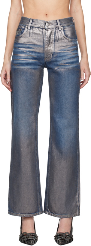 Photo: MISBHV Silver Coated Dirt Jeans