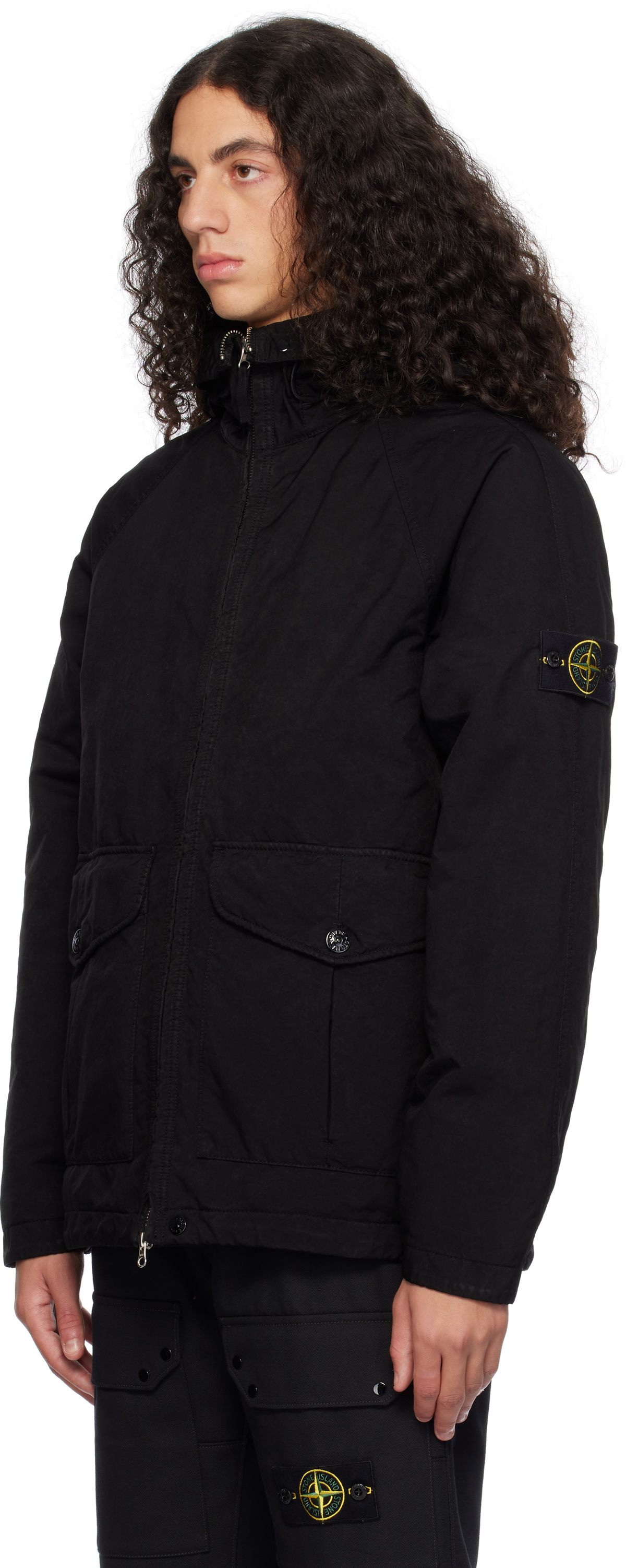 Stone Island Black 41649 David-TC Down Jacket Stone Island