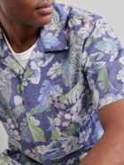 Hartford - New Palmito Printed Woven Shirt - Blue