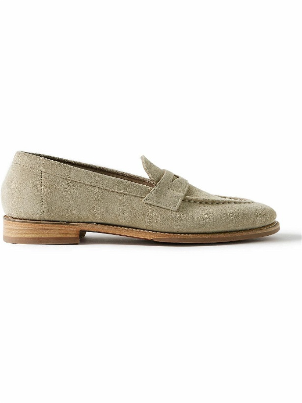 Photo: Grenson - Floyd Suede Penny Loafers - Neutrals