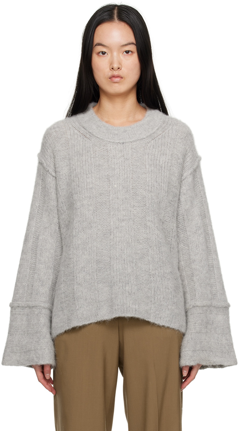 House of Dagmar Gray Crewneck Sweater