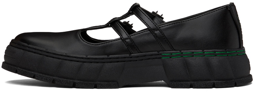 Virón Black 2001 Apple Mary Jane Loafers