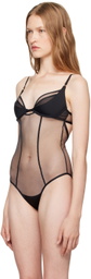 Nensi Dojaka Black Calvin Klein Edition Plunge Bodysuit