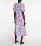 Poupette St Barth Reine floral midi dress
