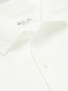 LORO PIANA - Andre Linen Half-Placket Shirt - White