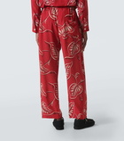 Bode Creeping Begonia printed pajama pants