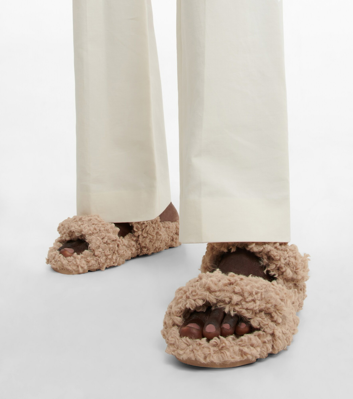 Gia Borghini - Gia 10 faux shearling slides
