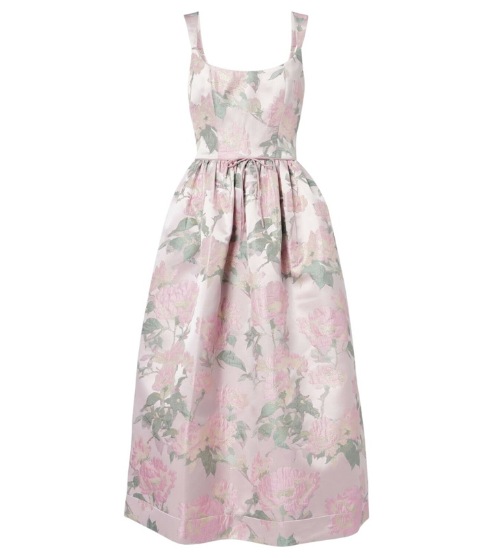 Photo: Markarian Apple floral brocade corset dress