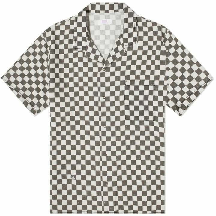 Photo: ERL Men's Checkerboard Vacation Shirt in Black/White
