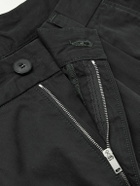 AGOLDE - Slater Straight-Leg Pleated Cotton-Twill Trousers - Black