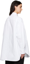Raf Simons White Spread Collar Denim Shirt