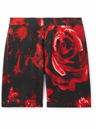 Alexander McQueen - Straight-Leg Printed Cotton-Jersey Bermuda Shorts - Red