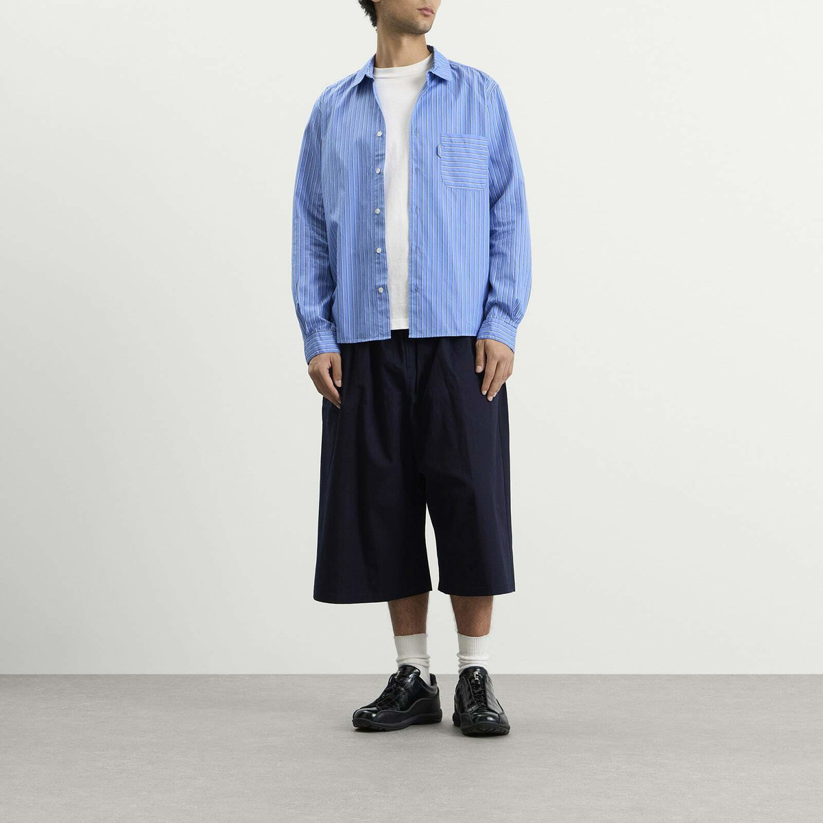 YMC Men's Curtis Shirt in Blue Multi