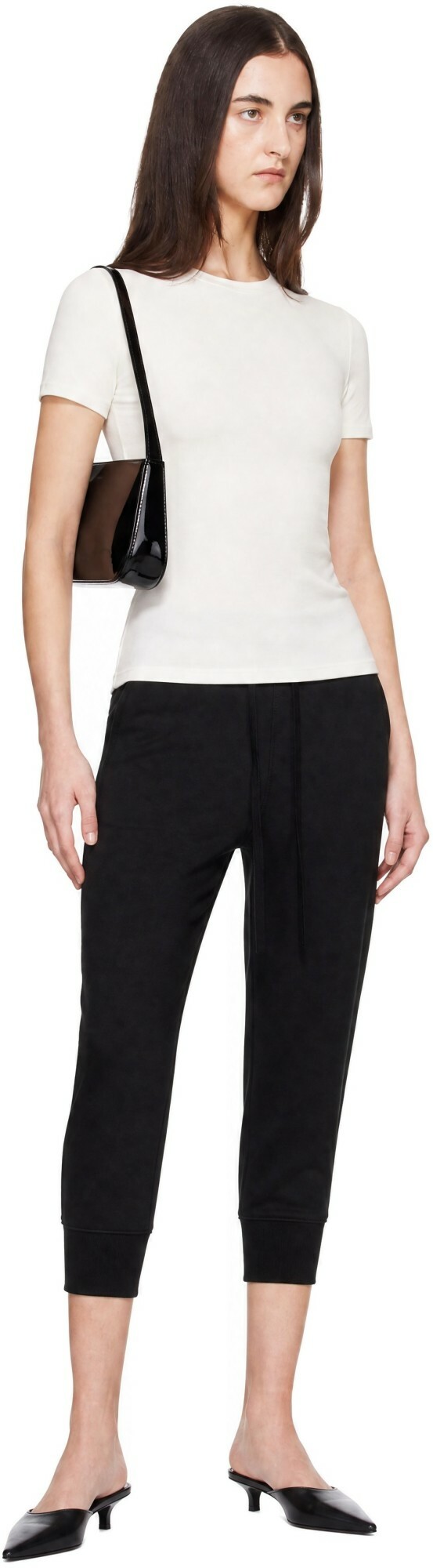 Entire Studios Black Base Track Shorts