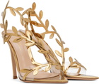Gianvito Rossi Gold Flavia Heeled Sandals