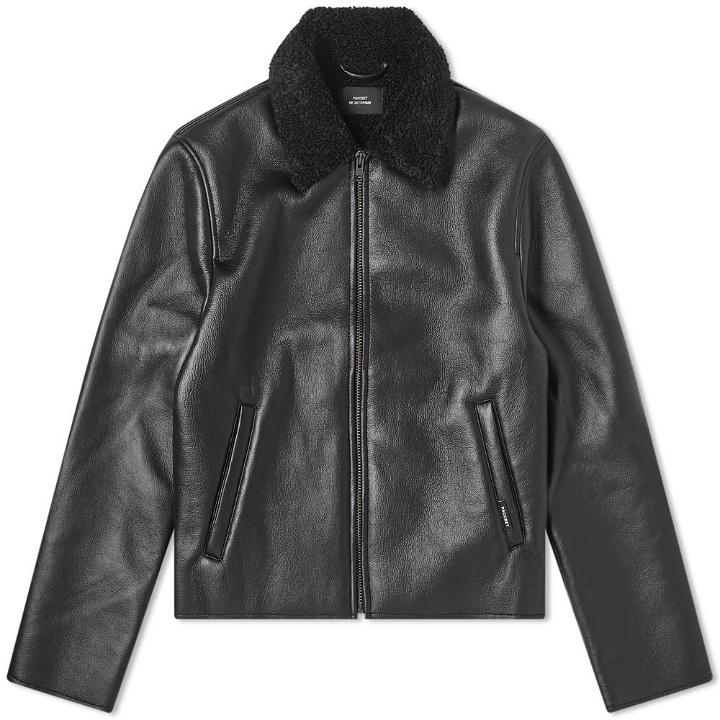 Photo: PACCBET Faux Leather Jacket