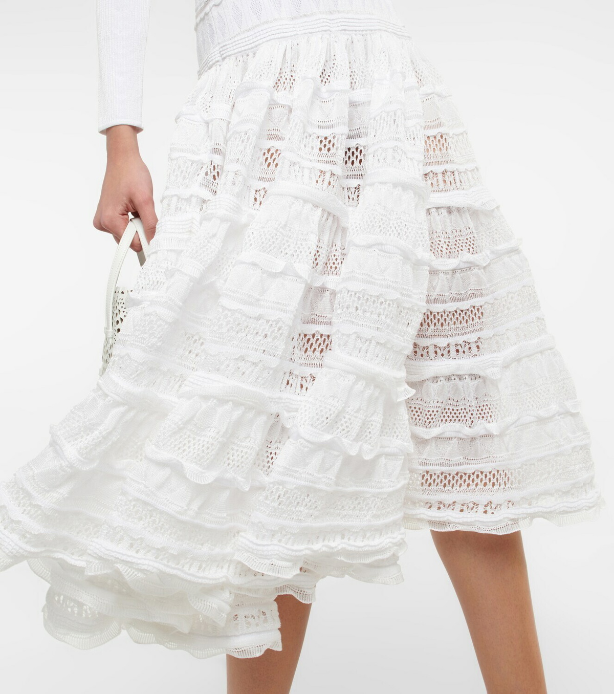 see through lace mermaid wedding dress Waldorf main image 1