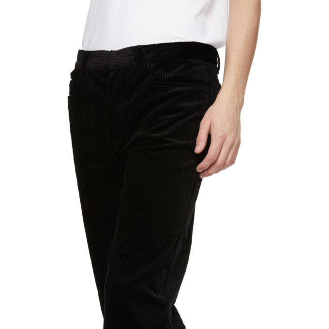 HAIDER ACKERMANN コーデュロイパンツ Haider Ackermann Black Conducer Trousers Haider Ackermann