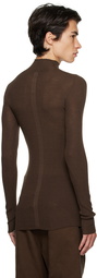 Rick Owens Brown Lupetto Sweater