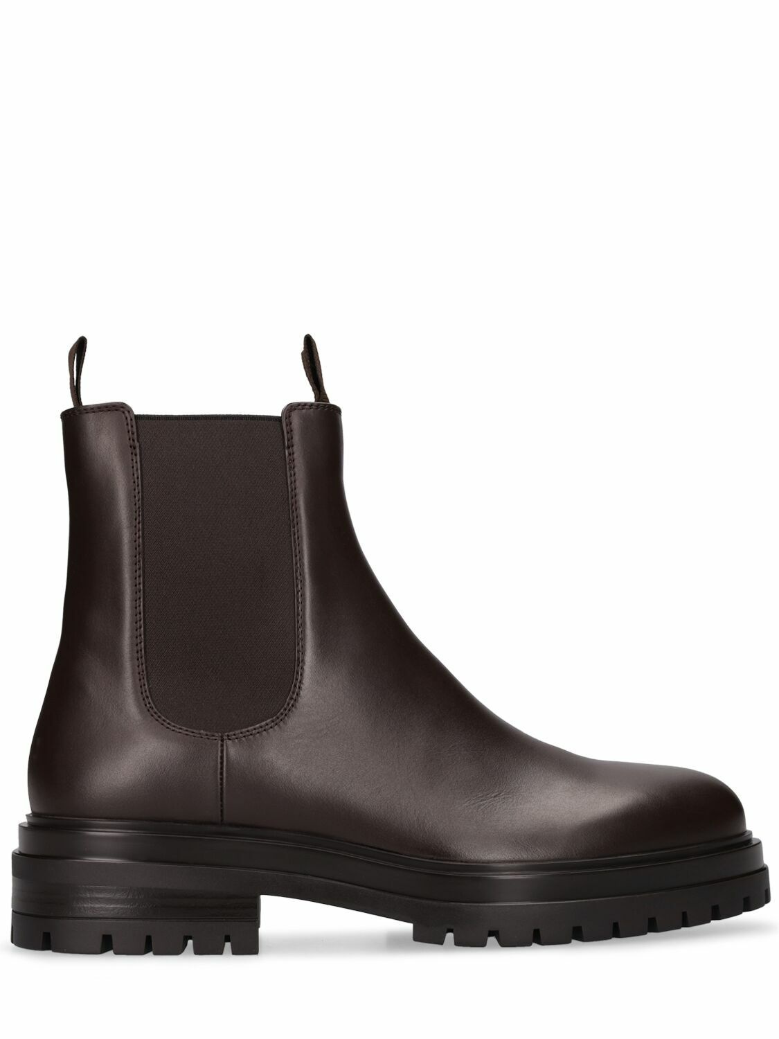 Photo: GIANVITO ROSSI - Chester Leather Chelsea Boots