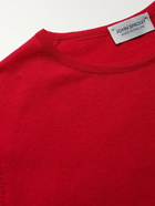 JOHN SMEDLEY - Cbeldon Merino Wool and Cotton-Blend T-Shirt - Red