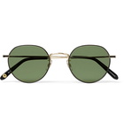 Garrett Leight California Optical - Robson Round-Frame Gold-Tone Stainless Steel Sunglasses - Gold