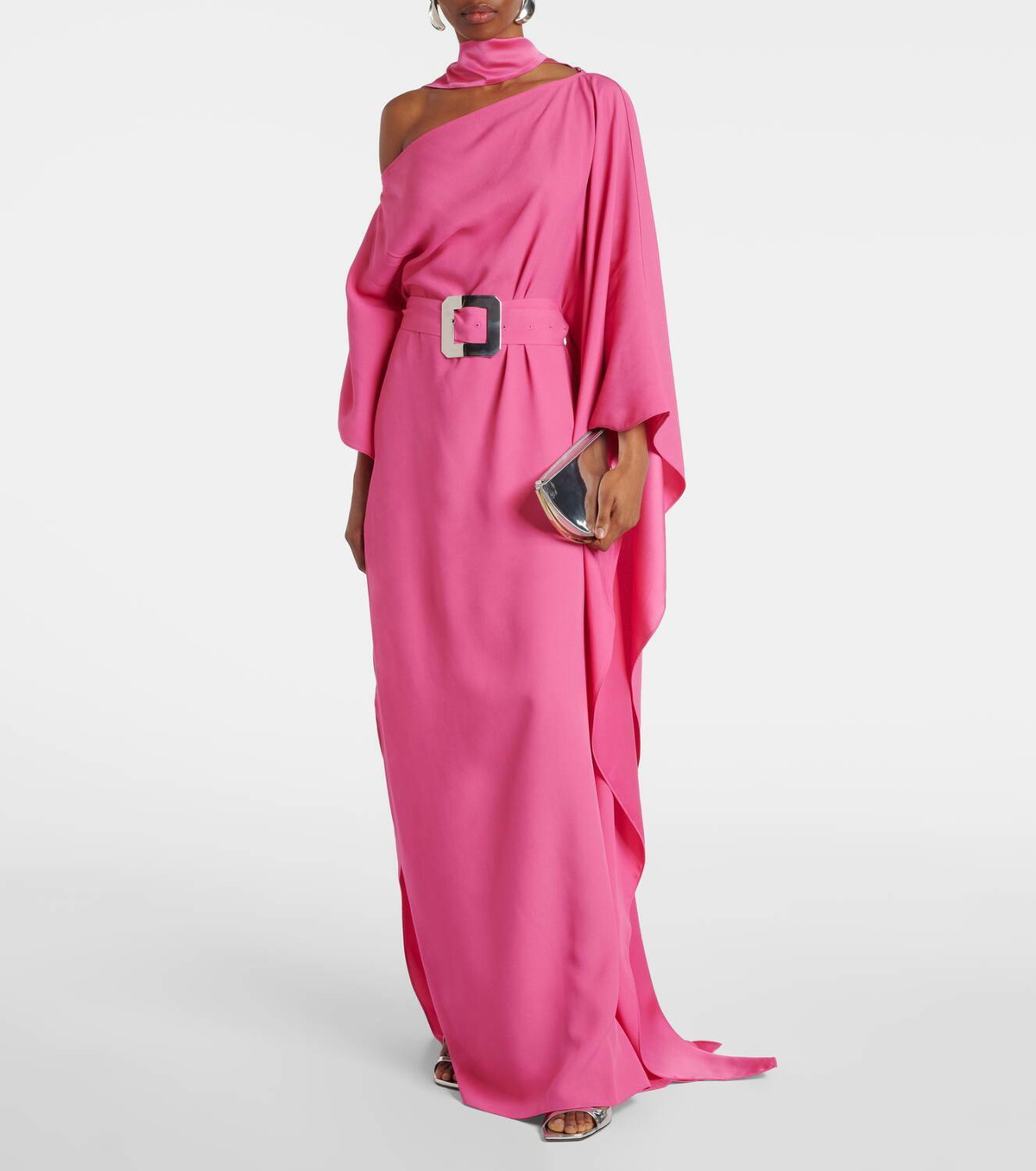 Taller Marmo Taylor belted crêpe cady kaftan