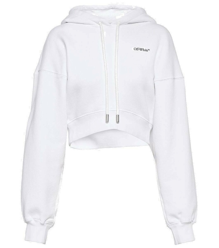 Photo: Off-White Printed cropped hoodie