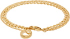 A.P.C. Gold Minimal Bracelet