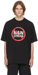 VETEMENTS Black 'No Mainstream' T-Shirt