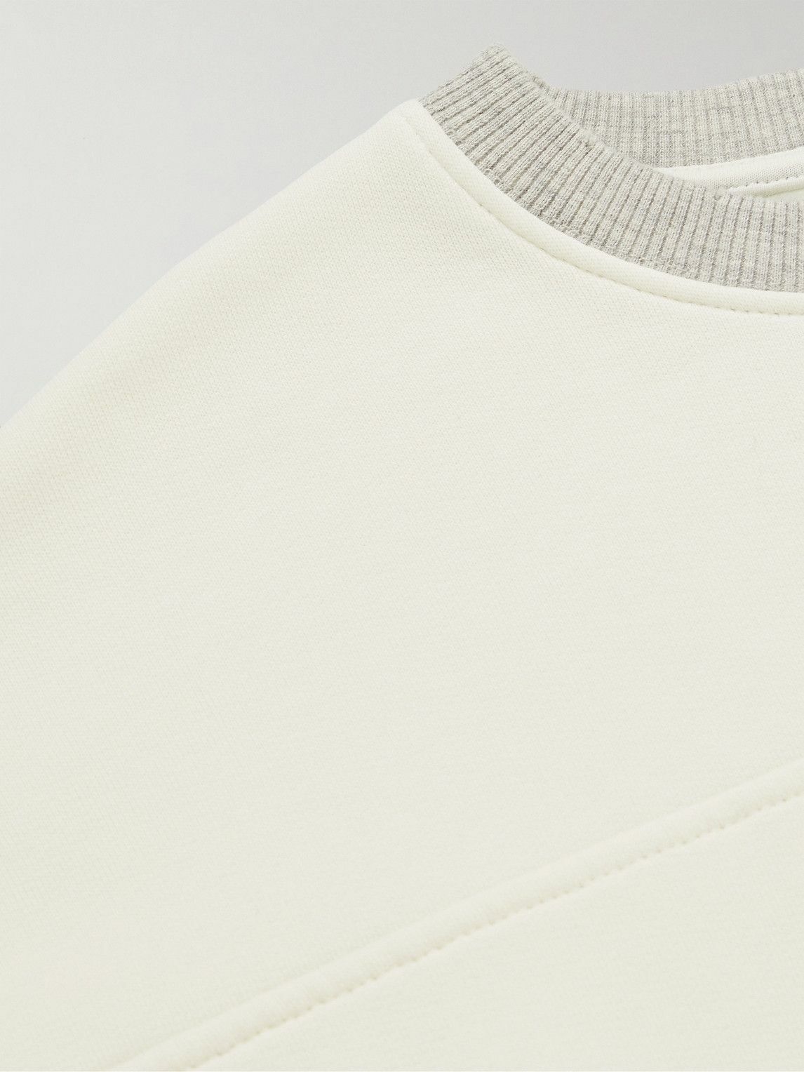 Guess USA - Logo-Print Cotton-Blend Jersey Sweatshirt - White