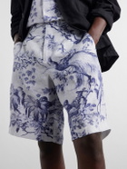 Orlebar Brown - Laurent Straight-Leg Linen Shorts - Blue