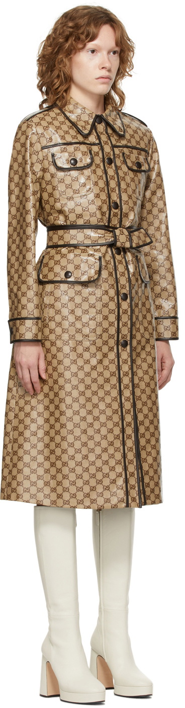 Trench coat Gucci Beige size 44 IT in Cotton - 33067520