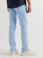 Dunhill - Straight-Leg Cotton-Blend Twill Trousers - Blue