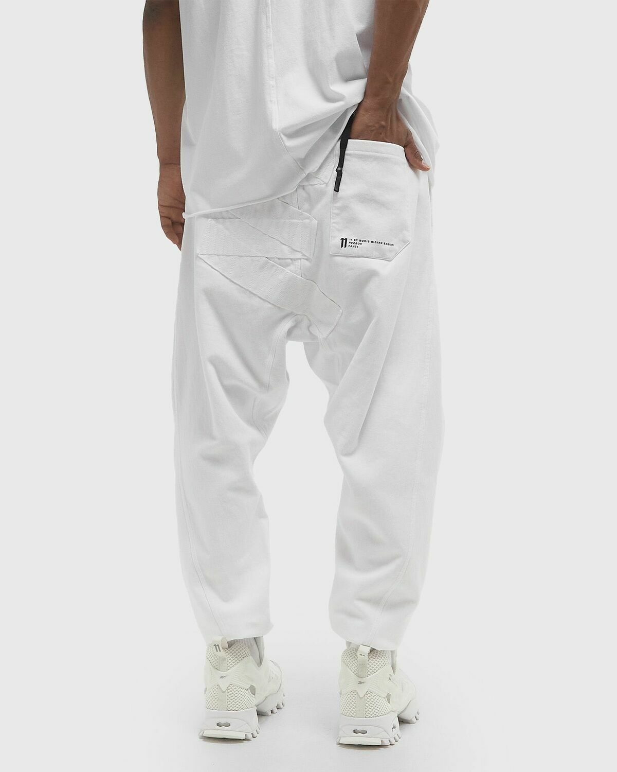 Reebok X 11 by Boris Bidjan Saberi CONSTRUCTED JOGGER White Mens Sweatpant