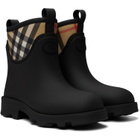 Burberry Black Rubber Marsh Stamp Low Boots​