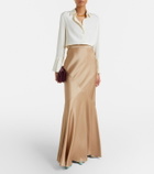 Max Mara Satin maxi skirt