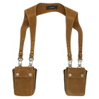 Amiri Brown Suede Body Harness Bag