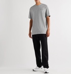 Y-3 - Logo-Print Mélange Cotton-Jersey T-Shirt - Gray