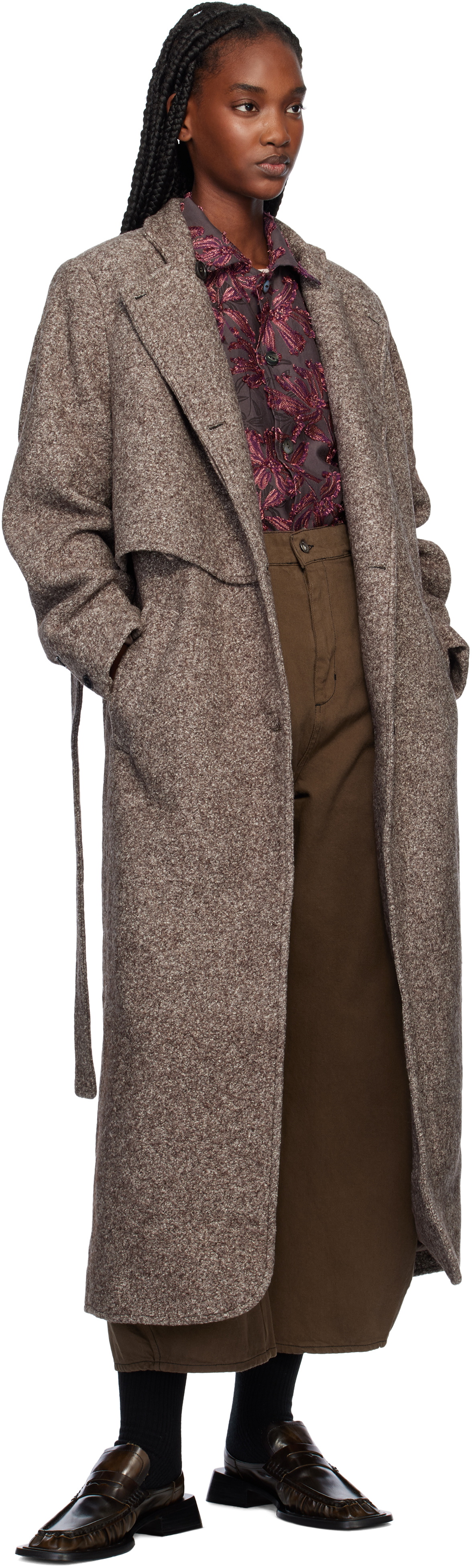 Henrik Vibskov Taupe Evening Coat Henrik Vibskov