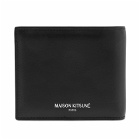 Maison Kitsuné Men's Fox Head Bifold Wallet in Black 