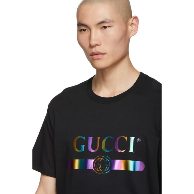 Rainbow gucci sales t shirt